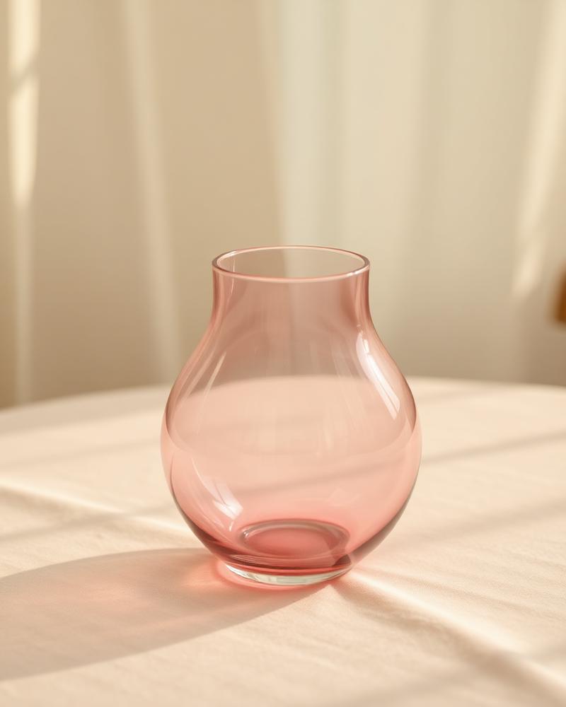 Blush Glass Vase